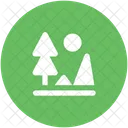 Landscape Scenery Mountains Icon