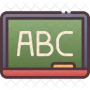 Language Education Balck Board Icon