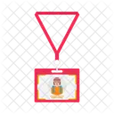 Id Card Ribbon Icon