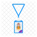 Id Card Ribbon Icon