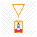 Id Card Ribbon Icon