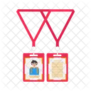 Id Card Ribbon Icon