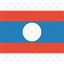 Laos Pdr Drapeau Icône