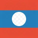 Laos Pdr Bandeira Ícone