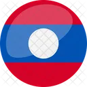 Laos Bandeira Pais Ícone