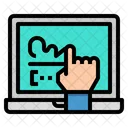 Laptop Electronic Signature Icon