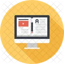 Laptop Online Study Icon