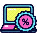 Laptop discount  Icon