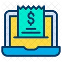 Laptop Invoice Bill Icon