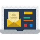 Laptop-Mail  Symbol