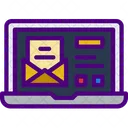 Laptop-Mail  Symbol