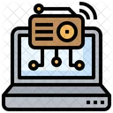 Laptop Rdaio Online Radio Antenna Icon