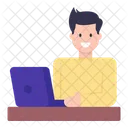 Laptop User  Icon