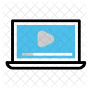 Laptop Youtube Video Icon