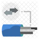 Latency Fiber Optic Internet Icon