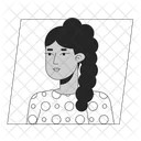 Latinamerican girl with trendy hairstyle  Symbol