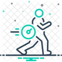 Hoch Tachometer Laufen Symbol