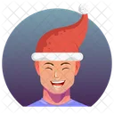 Santa Christmas Emoji Icon