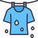 Laundry Shirt Drying Icon