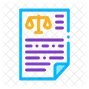 Law Document  Icon