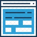 Layout Wireframe Web Icon