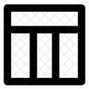 Website Layout Three Wireframe Icon