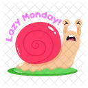 Lazy Monday Lazy Snail Escargot Icon