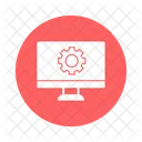 Lcd Settings Screen Settings Cogwheel Icon