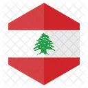 Lebanon Flag Country Icon