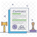 Legal Contract Document Icon