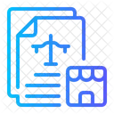 Legal Document Business And Finance Balance Scale Icon