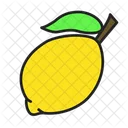 Lemon Vegetarian Fruit Icon