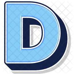 Letter D  Icon