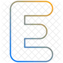 Letter e  Icon