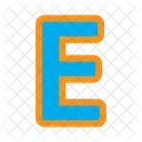 Letter E  Icon