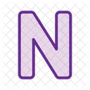 Letter n  Icon