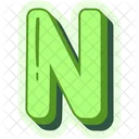 Letter N Alphabet Alphabetical Symbol