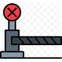 Level Crossing Transport Road Icon