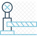 Level Crossing Transport Road Icon