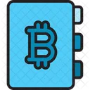 Libro De Bitcoin Logotipo De Bitcoin Bitcoin Icono