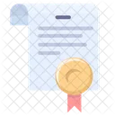 License Certificate Diploma Icon