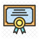 Certificate Document Diploma Icon