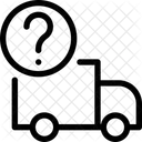 LKW Frage Lieferhilfe Lieferfrage Symbol
