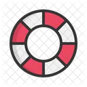 Beach Summer Swim Ring Icon