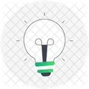 Light Bulb Ideas Inspiration Icono