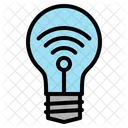 Lightbulb Wifi Iot Internet Things Icon