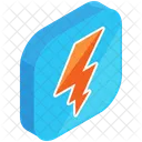 Lightening Thunder Bolt Icon