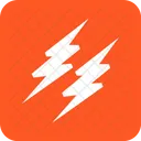 Lightening Thunder Bolt Icon