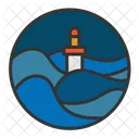 Lighthouse Light Sea Icon