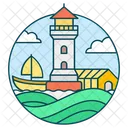 Lighthouse Watch Tower Lighthome Icon